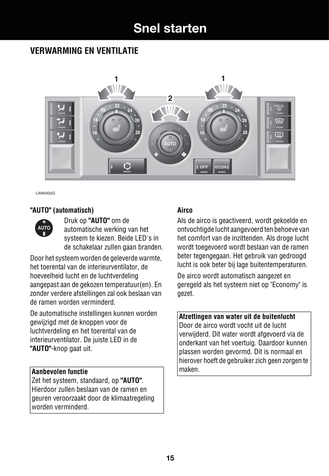 2006-2007 Land Rover Range Rover Sport Owner's Manual | Dutch