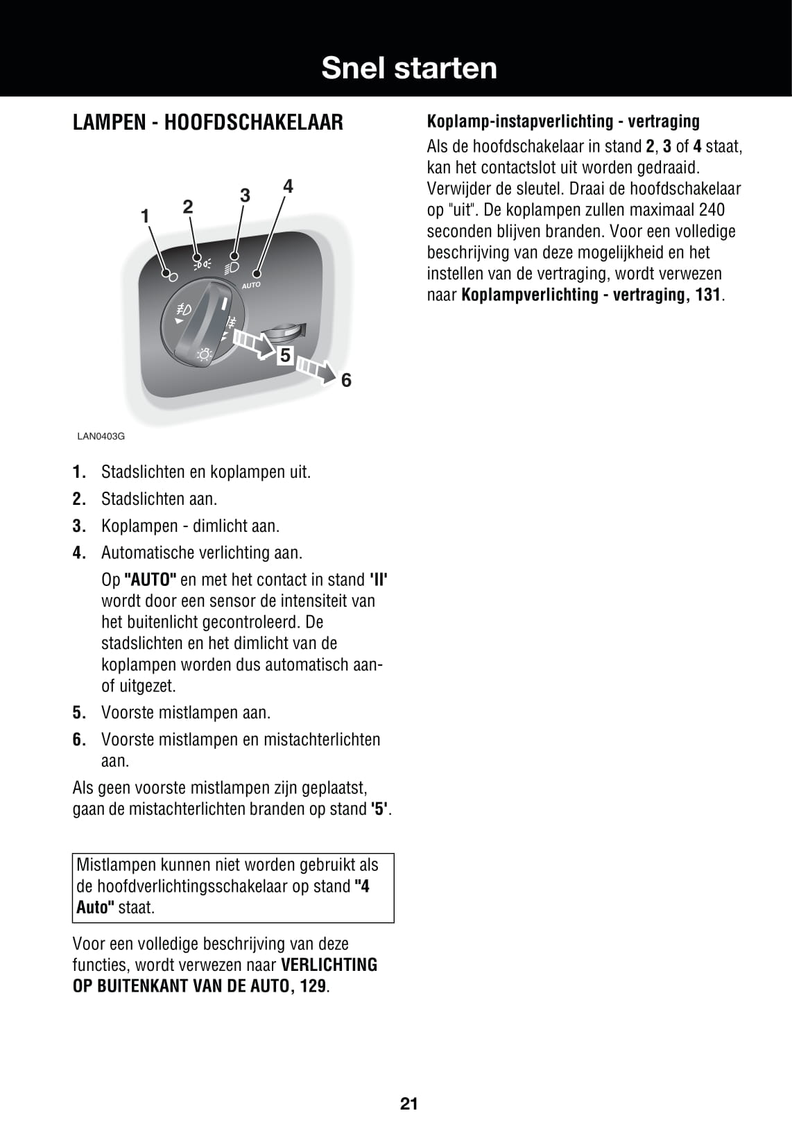 2006-2007 Land Rover Range Rover Sport Owner's Manual | Dutch