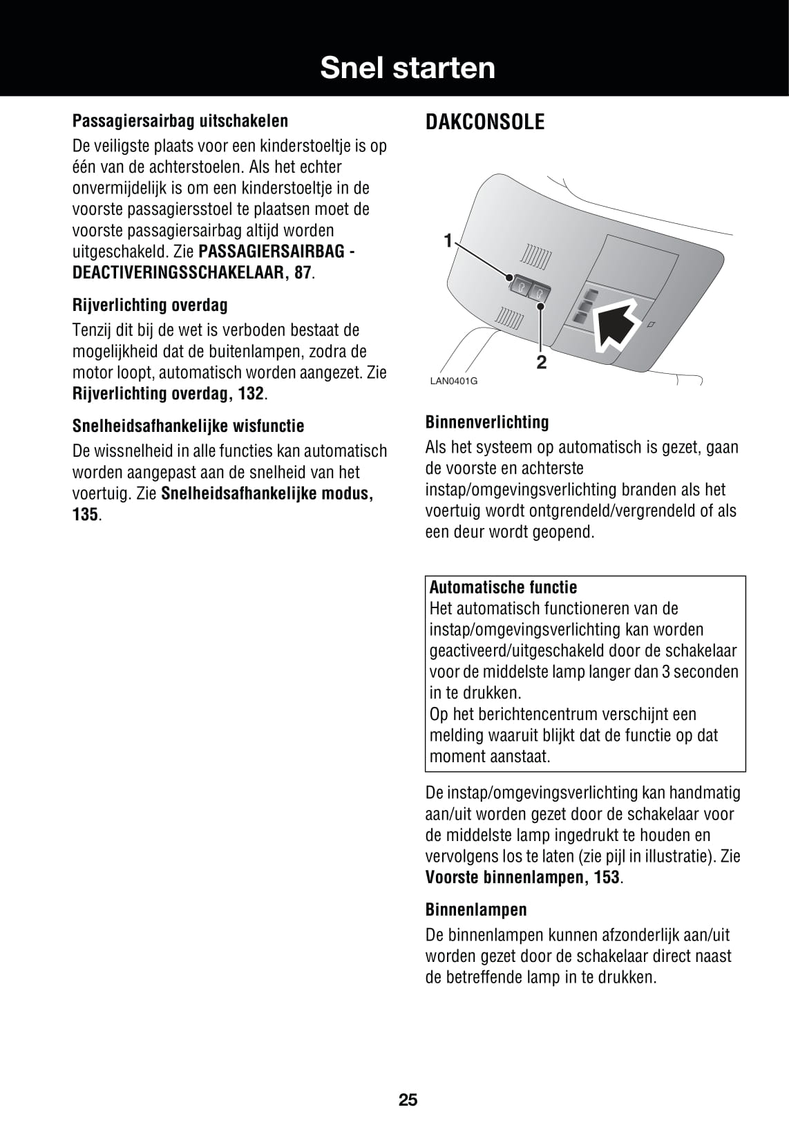 2006-2007 Land Rover Range Rover Sport Owner's Manual | Dutch