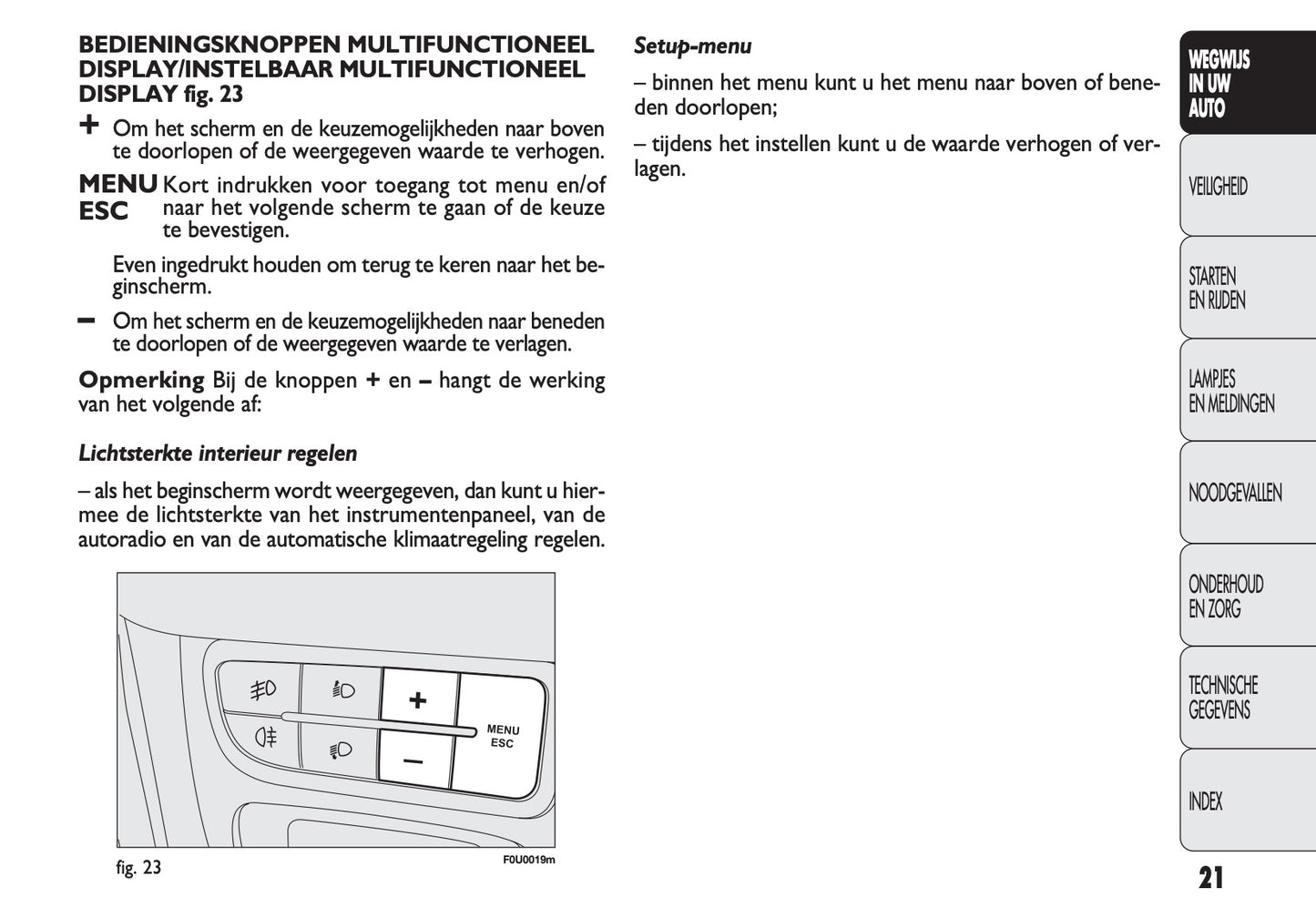 2011-2014 Fiat Punto Manuel du propriétaire | Néerlandais