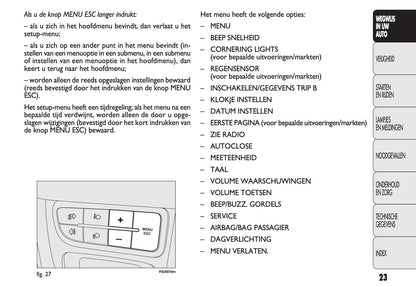 2011-2014 Fiat Punto Manuel du propriétaire | Néerlandais