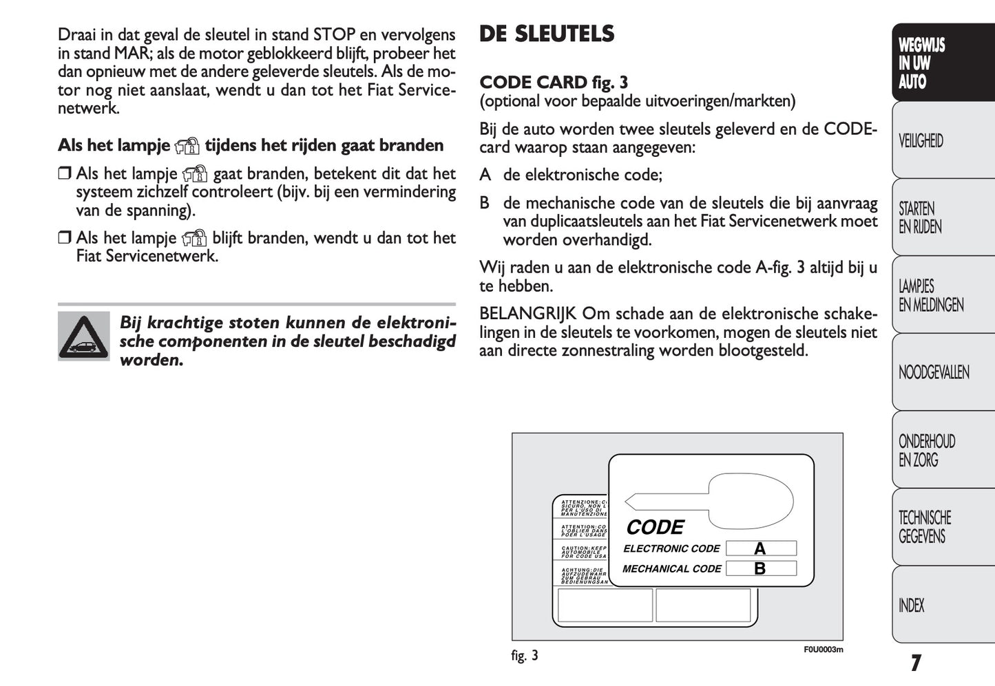 2011-2014 Fiat Punto Manuel du propriétaire | Néerlandais