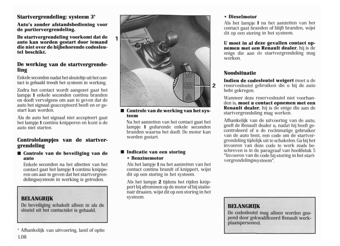 1996-1998 Renault Clio Owner's Manual | Dutch