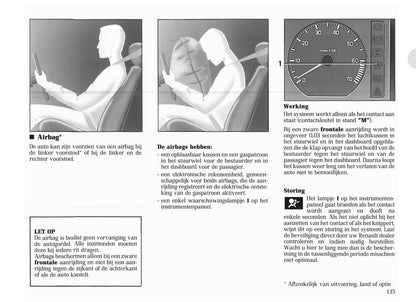 1996-1998 Renault Clio Owner's Manual | Dutch