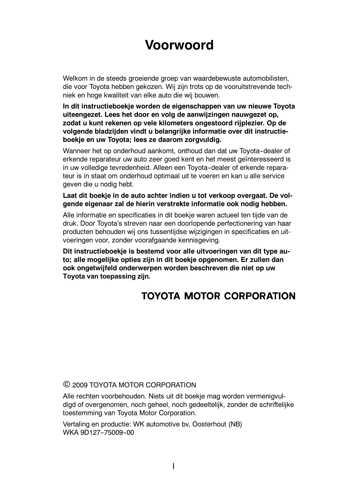 2009-2010 Toyota Dyna Gebruikershandleiding | Nederlands