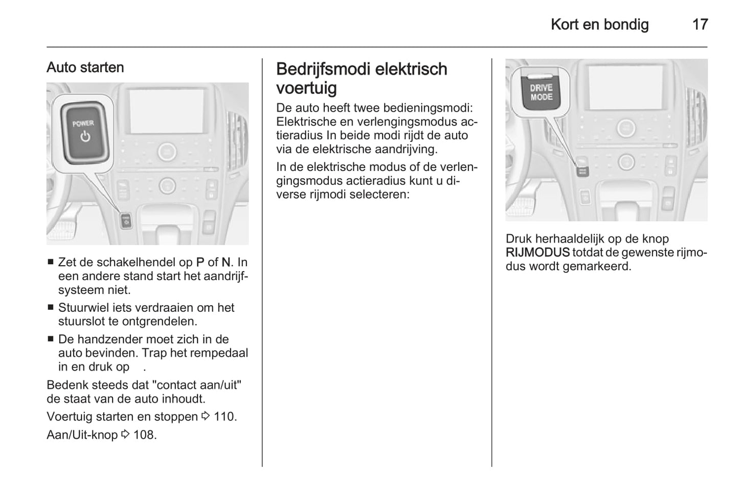 2014-2017 Opel Ampera Owner's Manual | Dutch