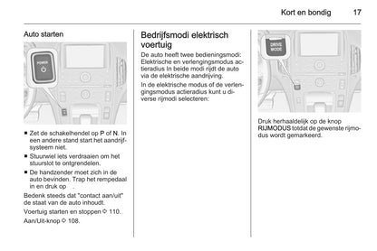 2014-2017 Opel Ampera Owner's Manual | Dutch