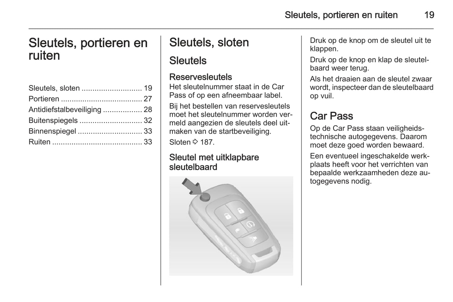 2014-2017 Opel Ampera Owner's Manual | Dutch