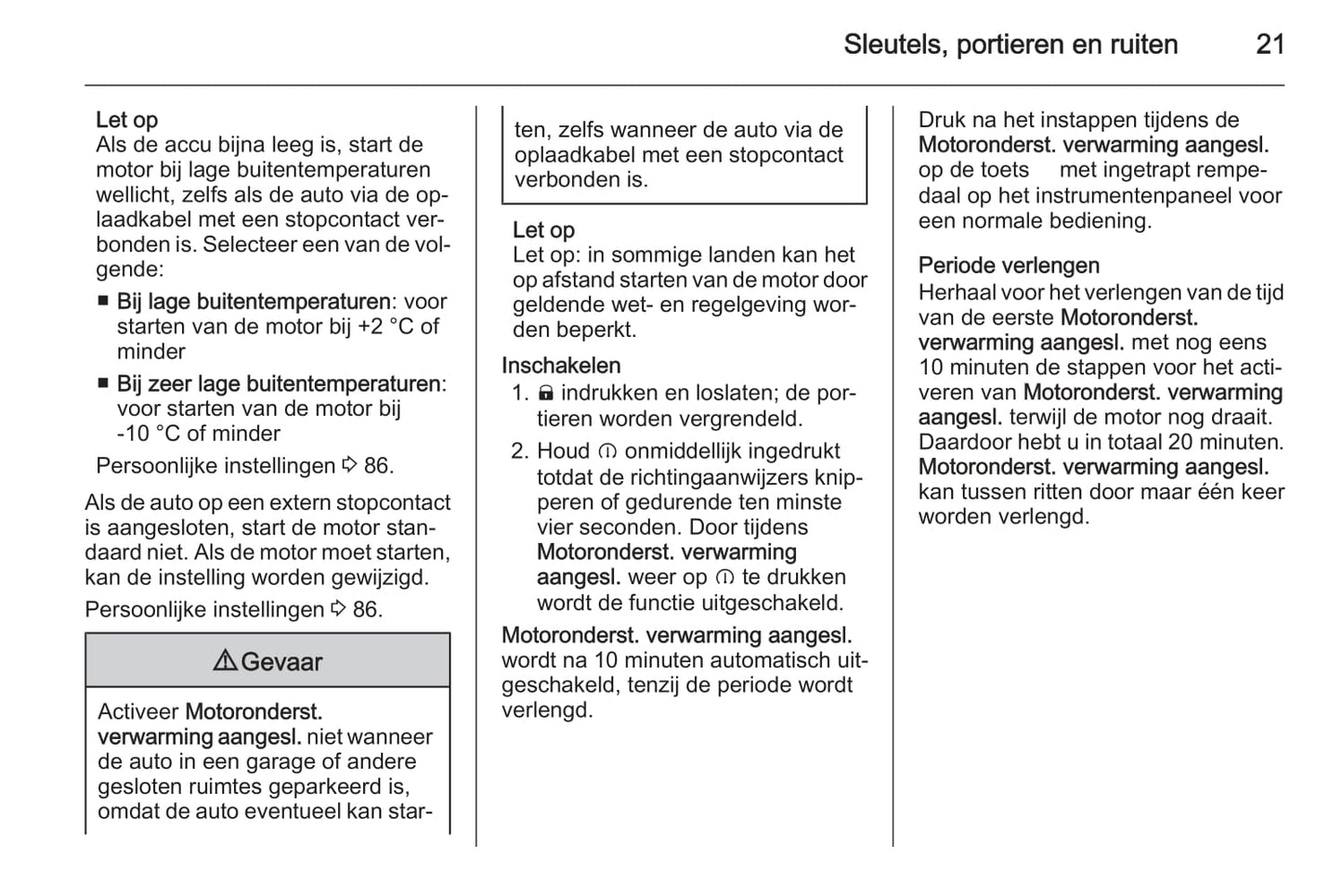 2014-2017 Opel Ampera Owner's Manual | Dutch