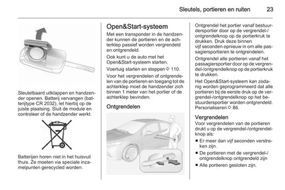 2014-2017 Opel Ampera Owner's Manual | Dutch