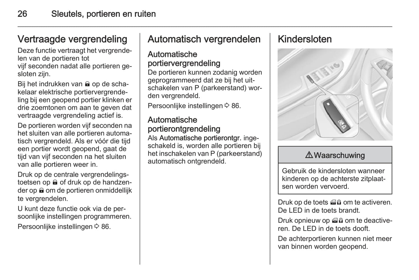 2014-2017 Opel Ampera Owner's Manual | Dutch