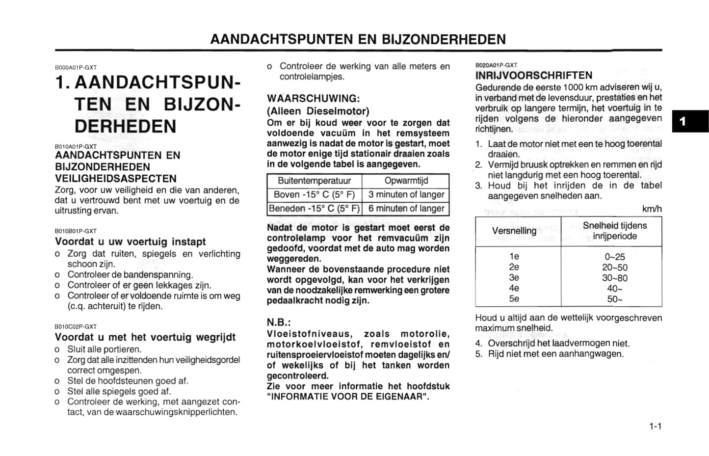 2000-2001 Hyundai H-1 Gebruikershandleiding | Nederlands