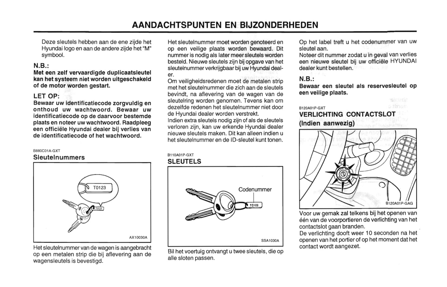 2000-2001 Hyundai H-1 Gebruikershandleiding | Nederlands