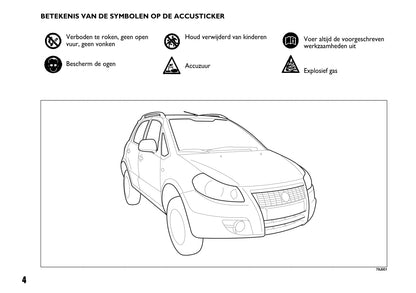 2008-2009 Fiat Sedici Owner's Manual | Dutch