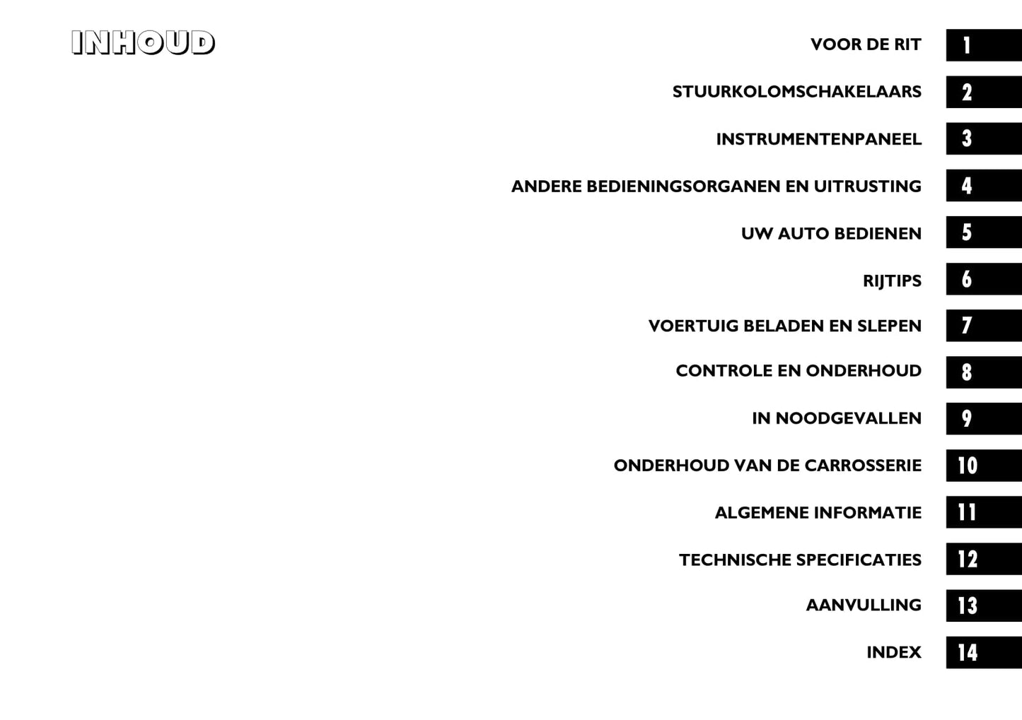 2008-2009 Fiat Sedici Owner's Manual | Dutch