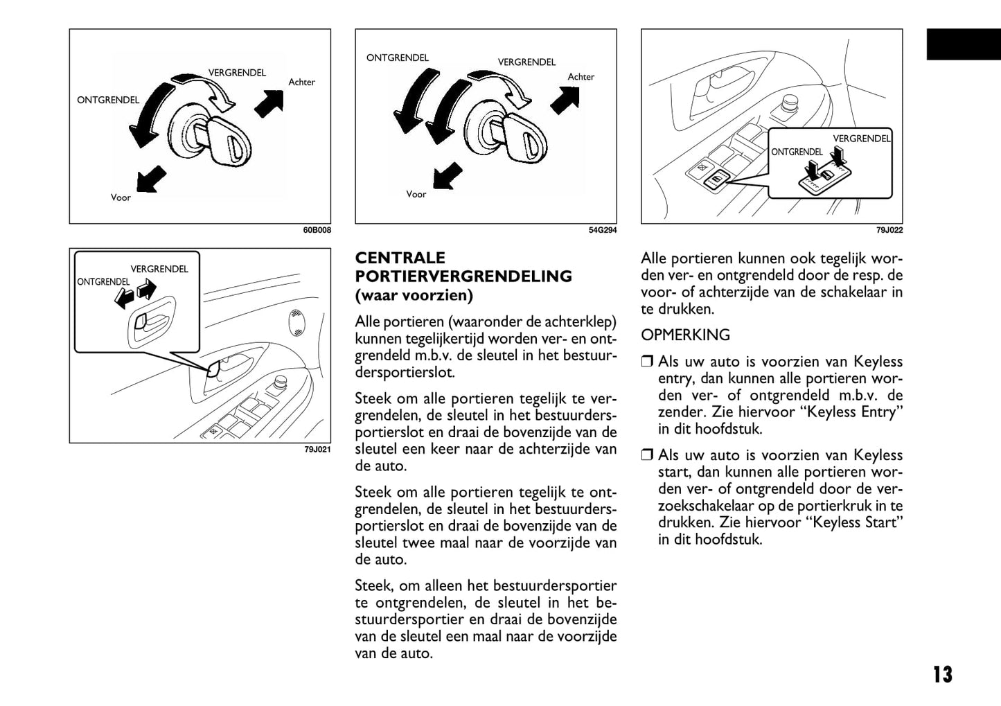 2008-2009 Fiat Sedici Owner's Manual | Dutch