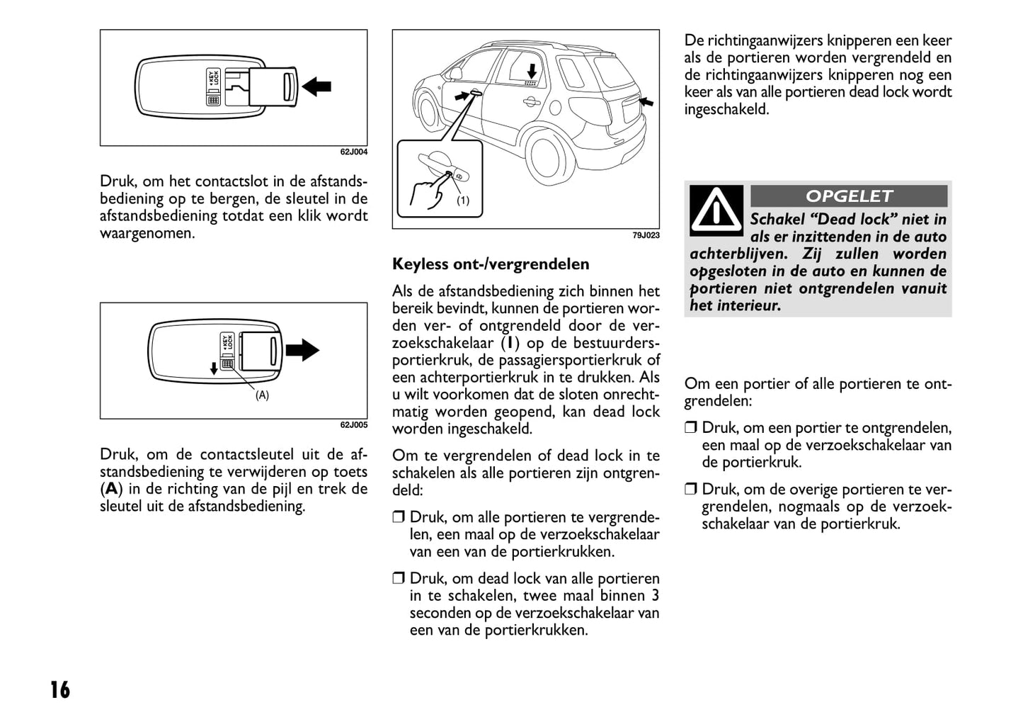 2008-2009 Fiat Sedici Owner's Manual | Dutch