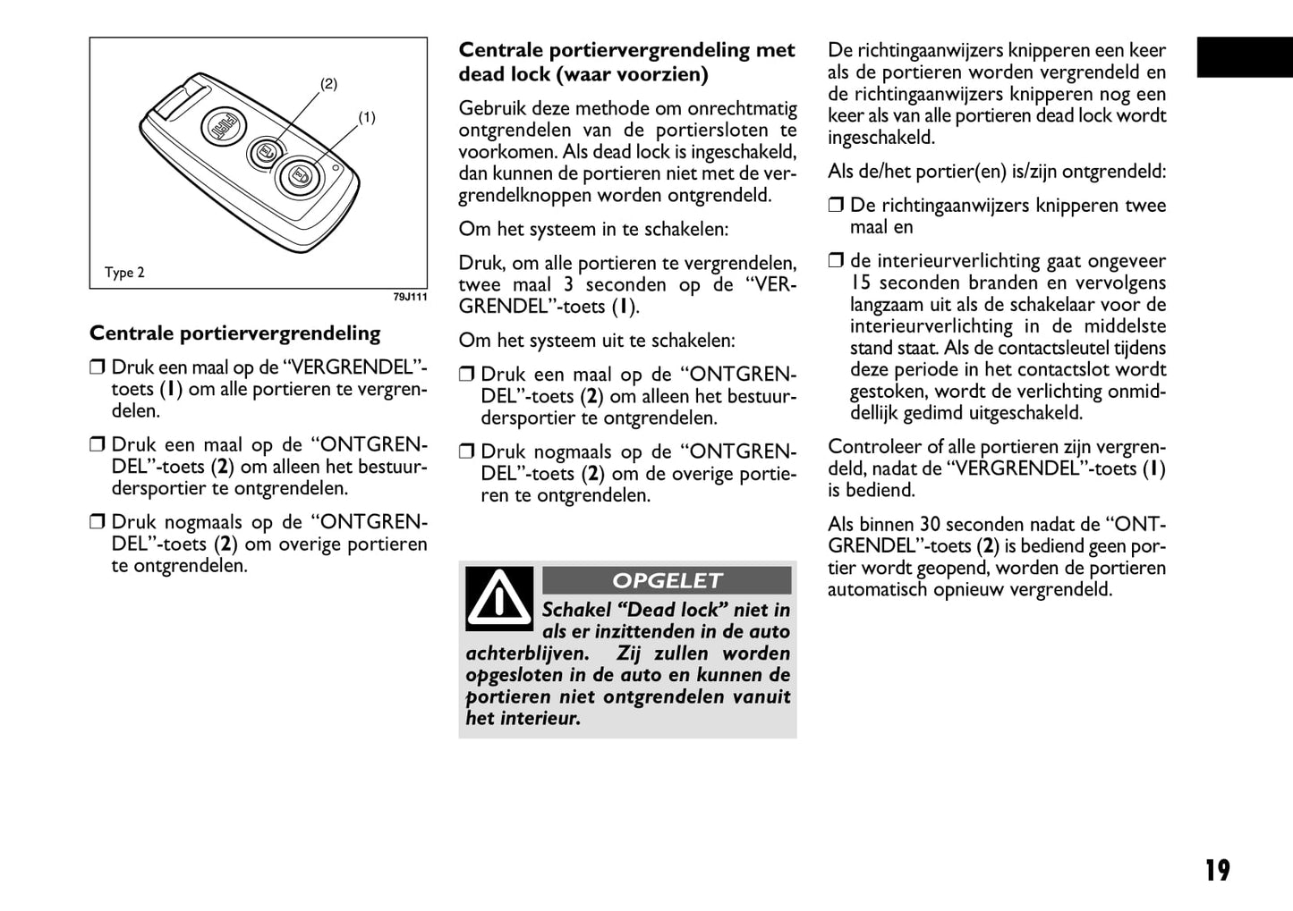 2008-2009 Fiat Sedici Owner's Manual | Dutch