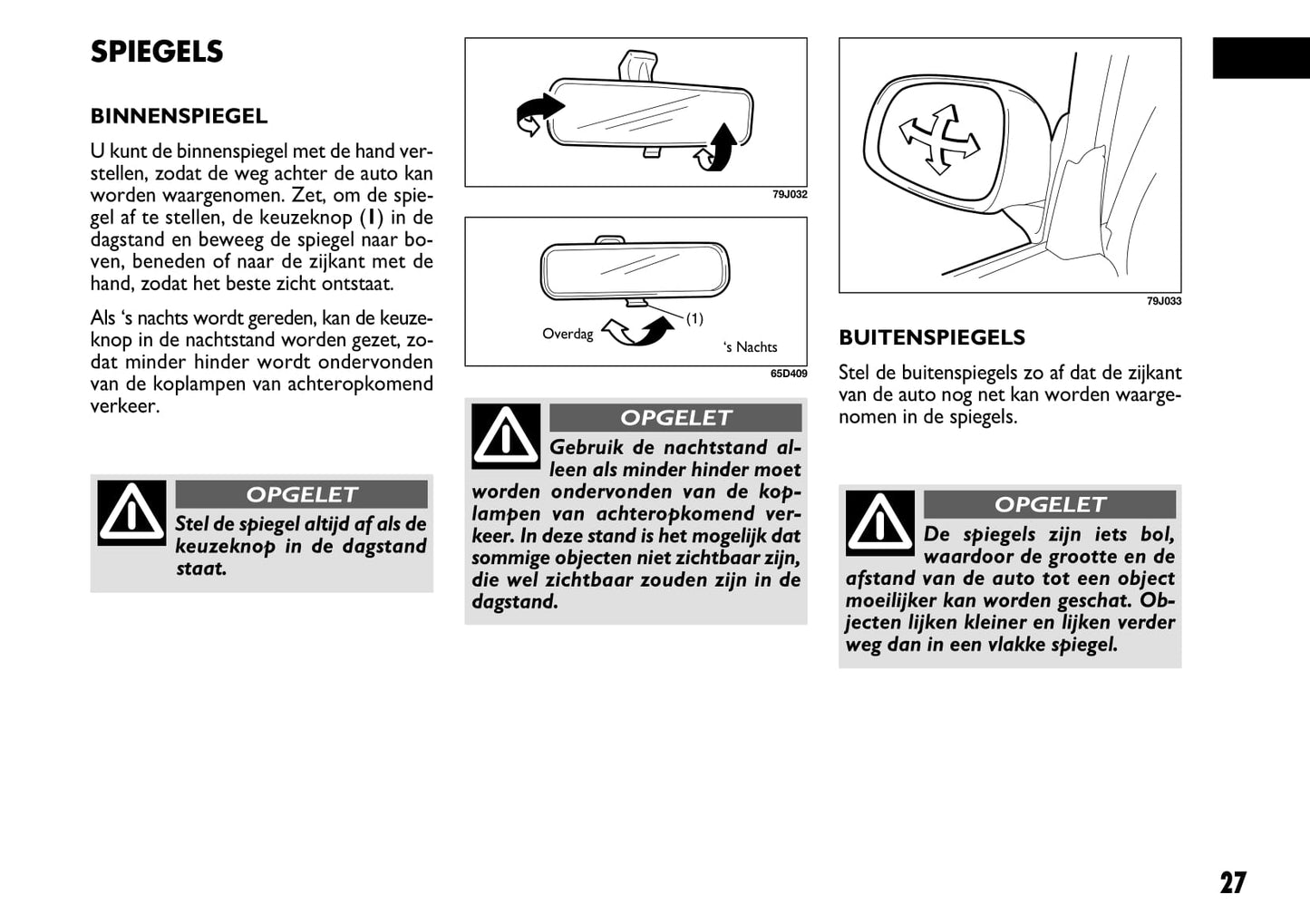 2008-2009 Fiat Sedici Owner's Manual | Dutch