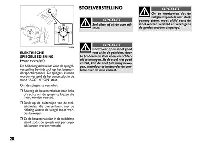 2008-2009 Fiat Sedici Owner's Manual | Dutch