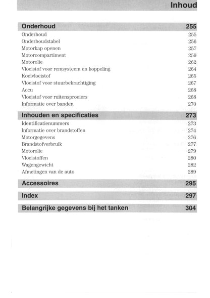 2006-2007 Ford Focus Owner's Manual | Dutch