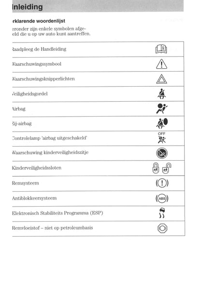 2006-2007 Ford Focus Owner's Manual | Dutch