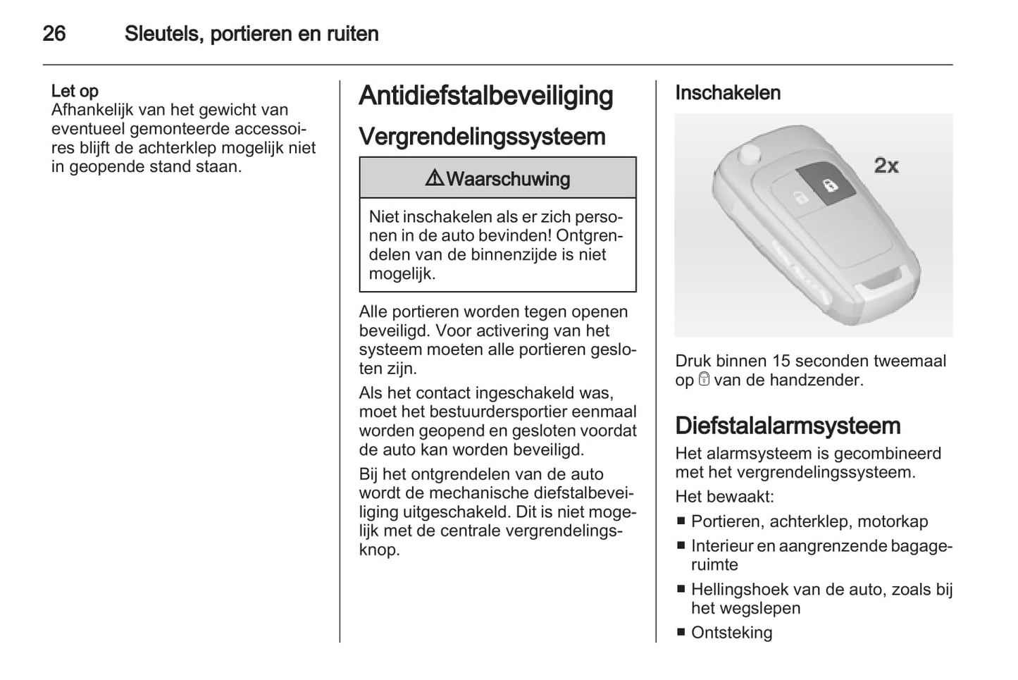 2012 Opel Astra Owner's Manual | Dutch