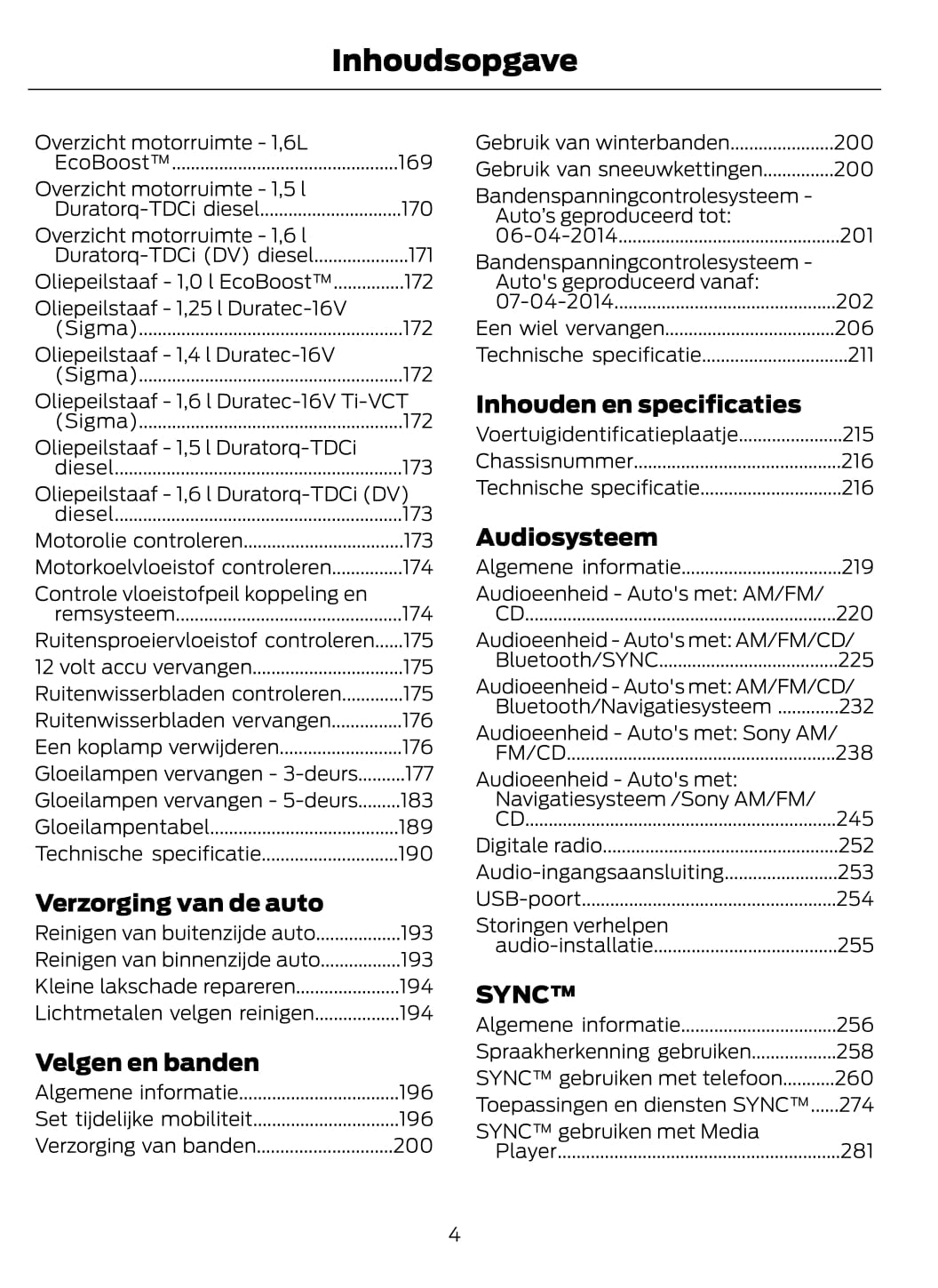 2014-2015 Ford Fiesta Gebruikershandleiding | Nederlands