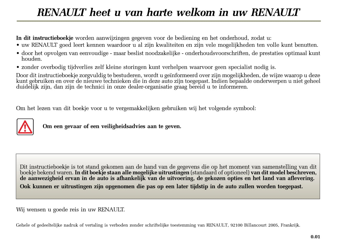 2005-2007 Renault Laguna Manuel du propriétaire | Néerlandais