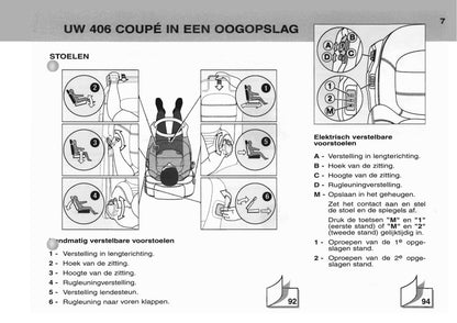 2003-2004 Peugeot 406 Coupé Owner's Manual | Dutch