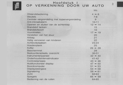 2001-2002 Citroën C5 Gebruikershandleiding | Nederlands