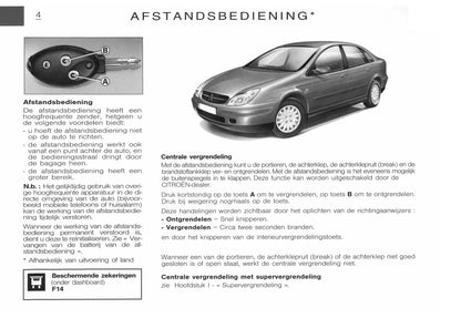 2001-2002 Citroën C5 Gebruikershandleiding | Nederlands