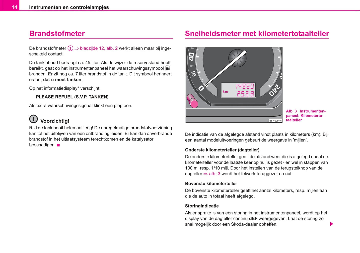 2005-2006 Skoda Fabia Owner's Manual | Dutch