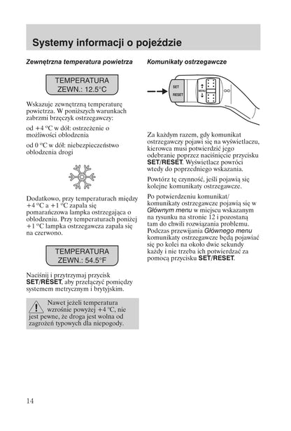 2008-2011 Ford Focus Owner's Manual | Polish