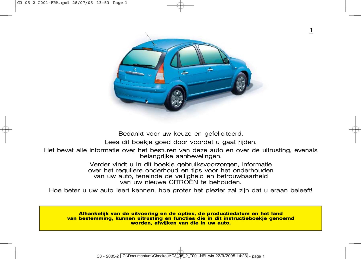 2005-2007 Citroën C3 Gebruikershandleiding | Nederlands