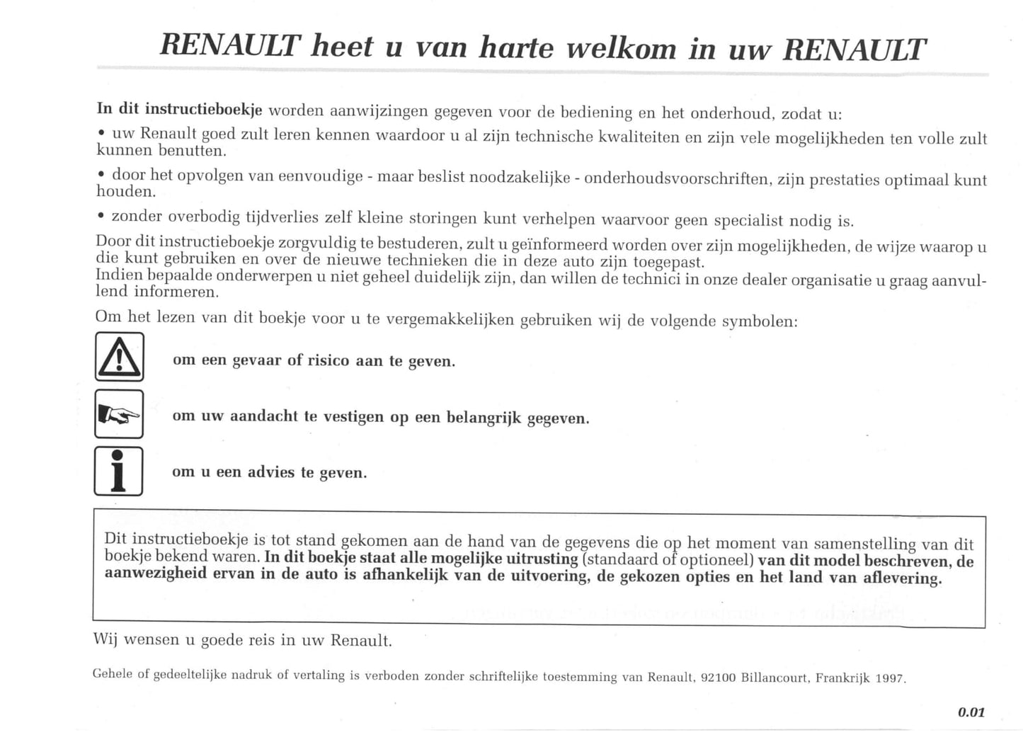 1997-1998 Renault Mégane Cabriolet/Mégane Cabrio Owner's Manual | Dutch