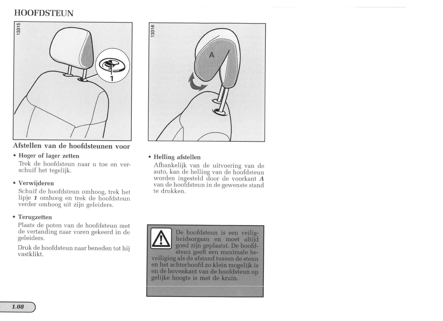 1997-1998 Renault Mégane Cabriolet/Mégane Cabrio Owner's Manual | Dutch