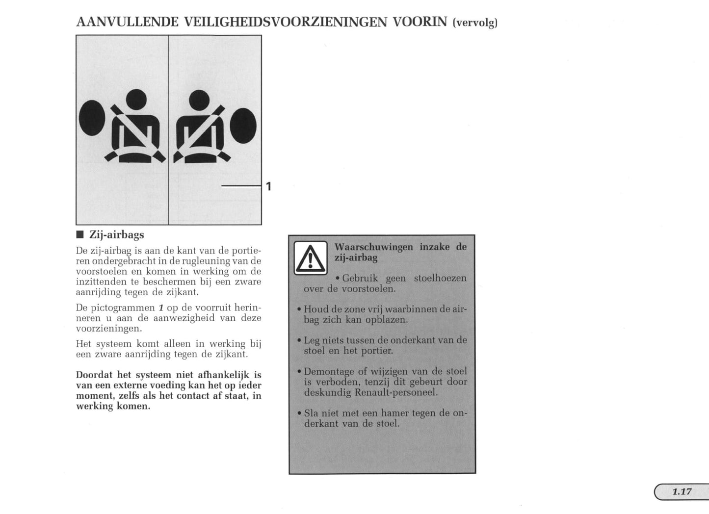 1997-1998 Renault Mégane Cabriolet/Mégane Cabrio Owner's Manual | Dutch