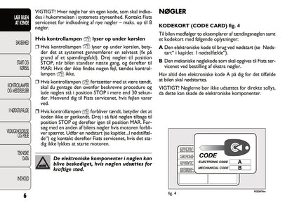 2011-2012 Fiat Panda Gebruikershandleiding | Dansk