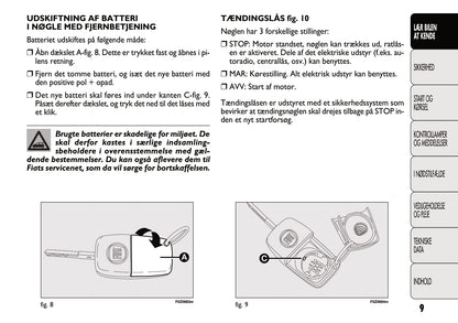 2011-2012 Fiat Panda Gebruikershandleiding | Dansk