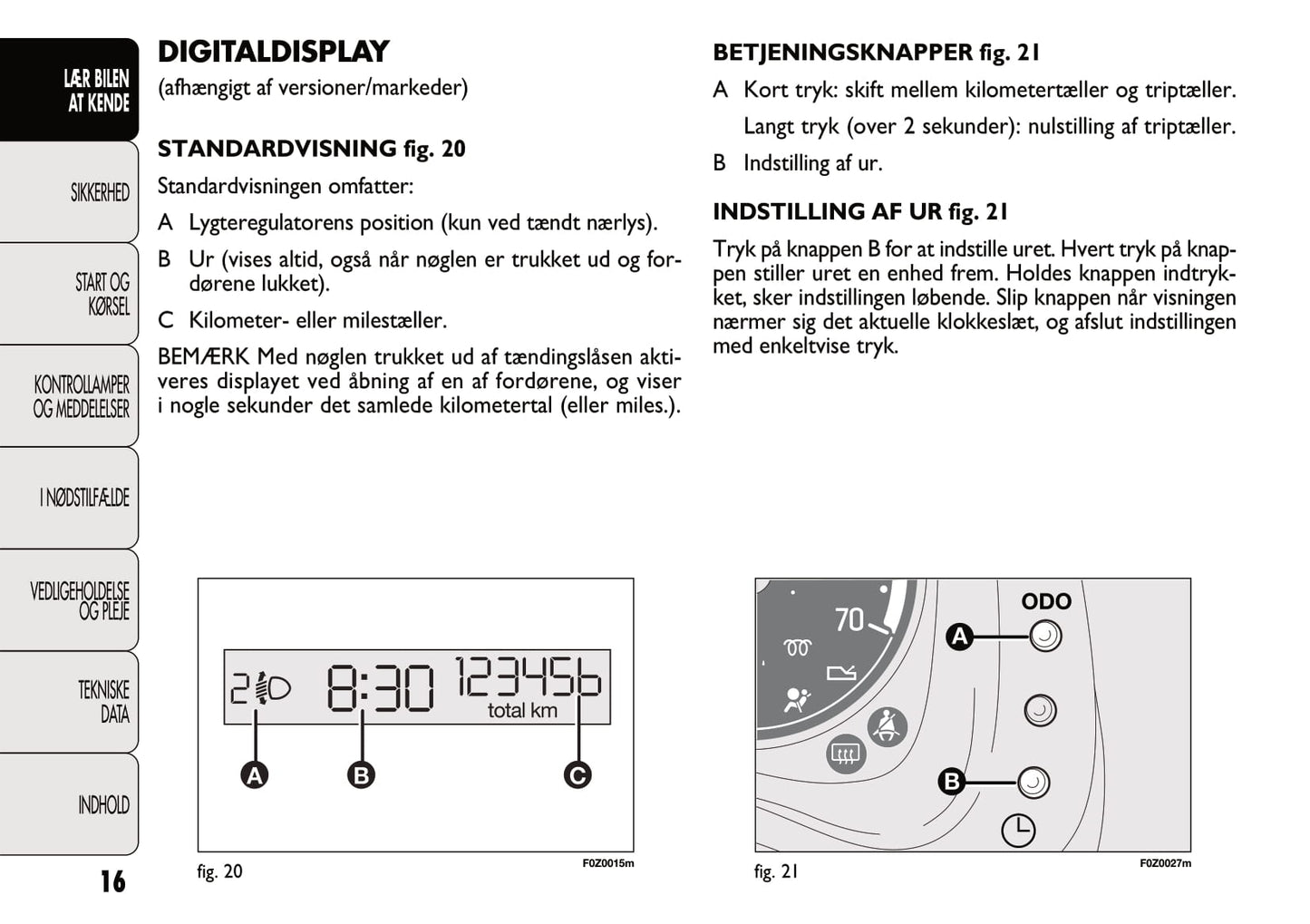 2011-2012 Fiat Panda Gebruikershandleiding | Dansk