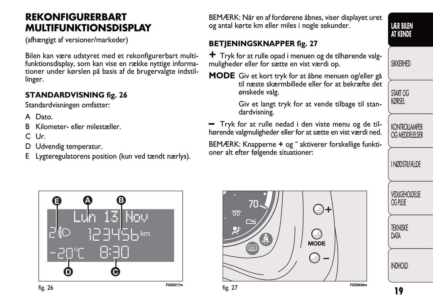 2011-2012 Fiat Panda Gebruikershandleiding | Dansk