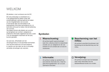 2012-2014 Peugeot 301 Owner's Manual | Dutch