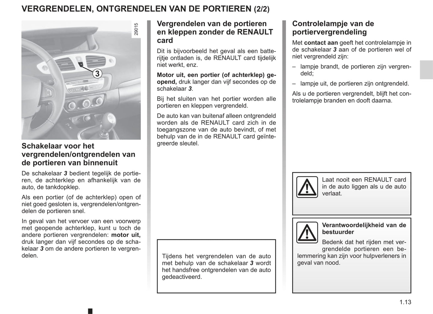 2009-2014 Renault Scenic Manuel du propriétaire | Néerlandais