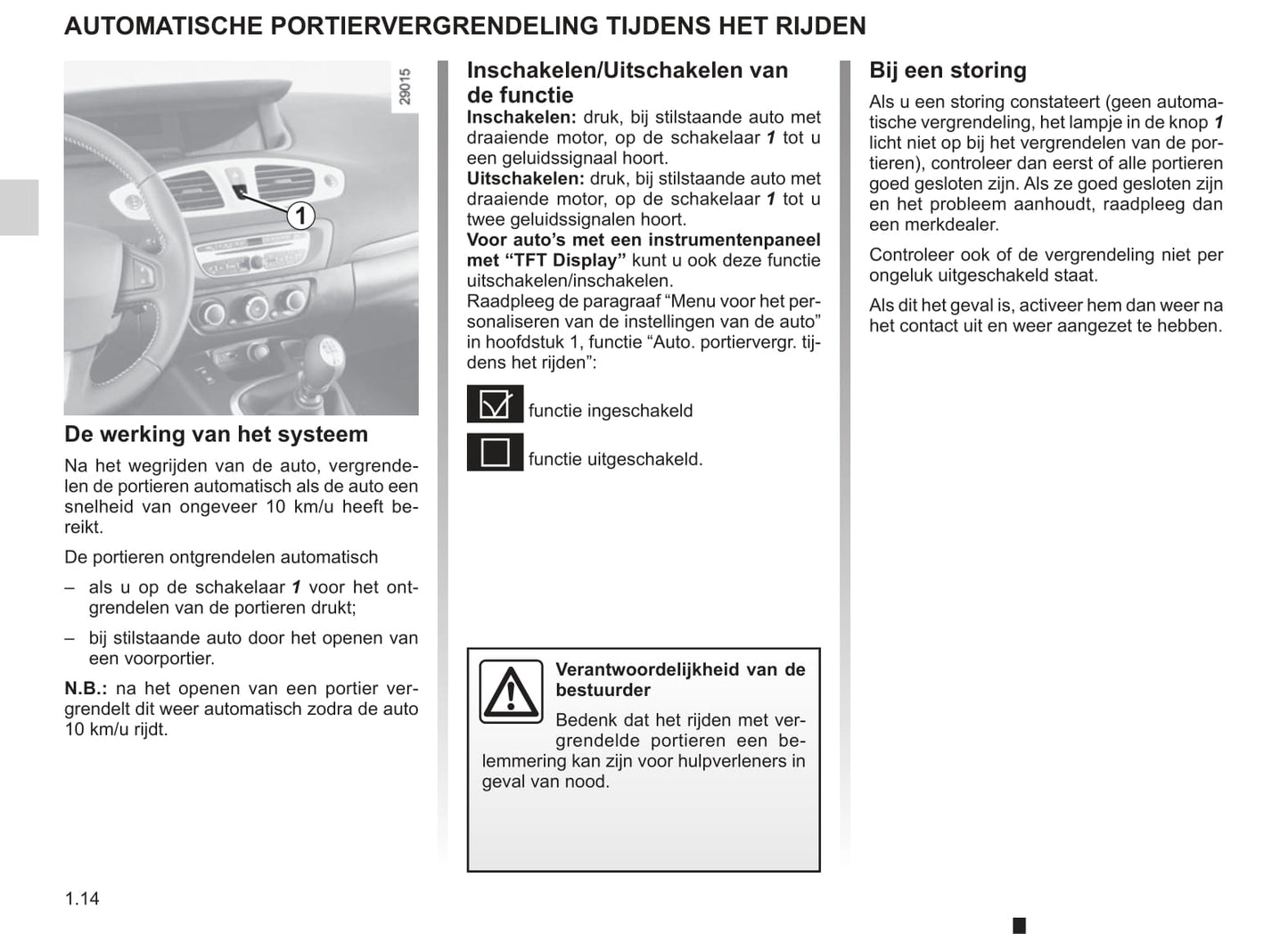 2009-2014 Renault Scenic Manuel du propriétaire | Néerlandais