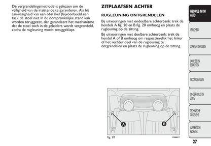 2013-2014 Fiat 500 Bedienungsanleitung | Niederländisch