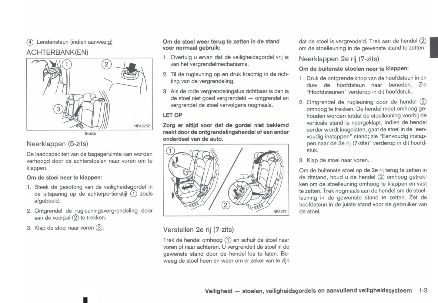 2011-2012 Nissan Qashqai/Qashqai+2 Owner's Manual | Dutch