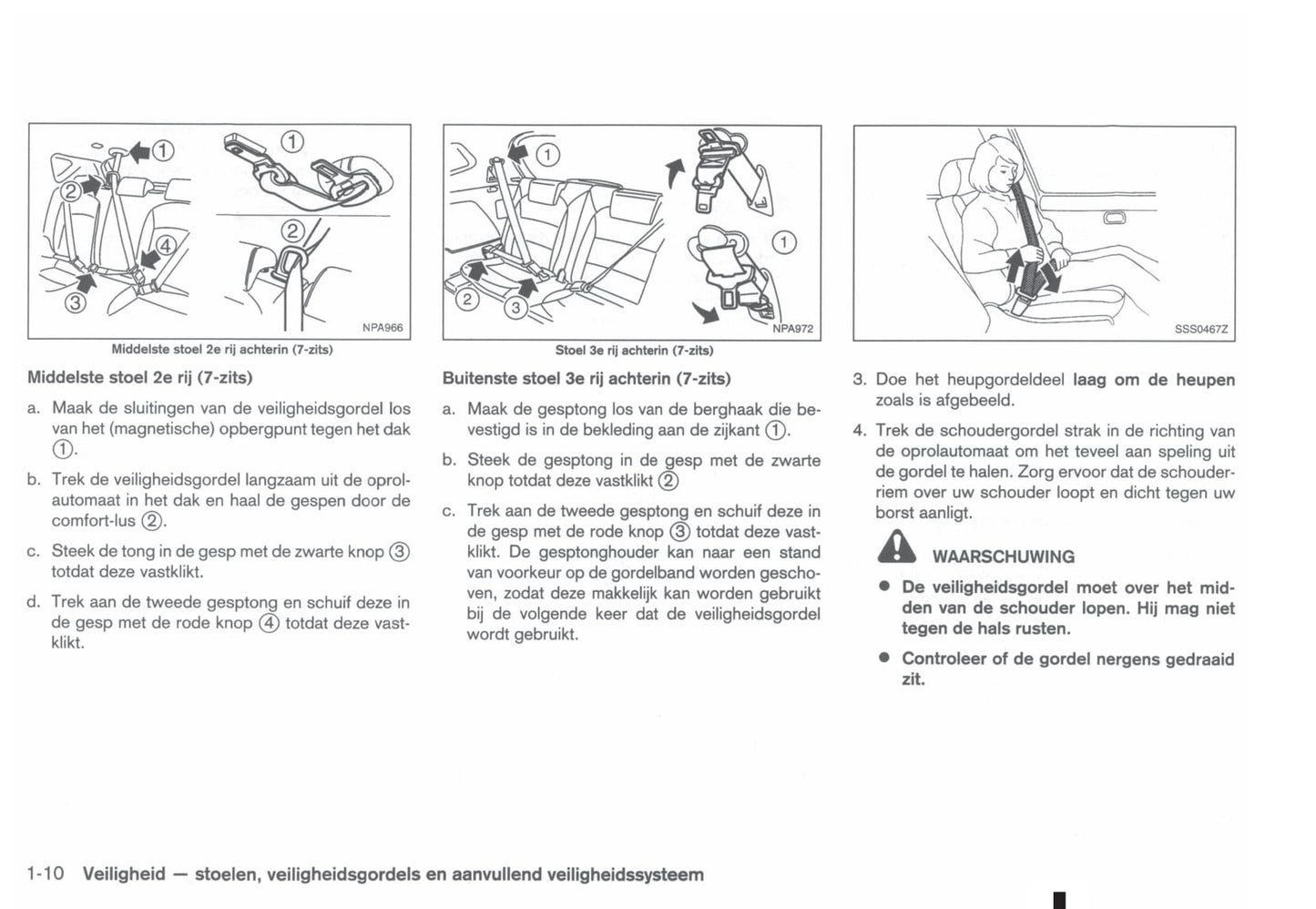 2011-2012 Nissan Qashqai/Qashqai+2 Owner's Manual | Dutch