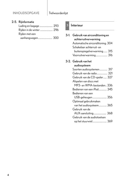 2011-2012 Lexus CT 200h Owner's Manual | Dutch