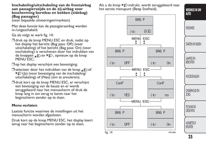 2012-2013 Fiat Qubo Bedienungsanleitung | Niederländisch